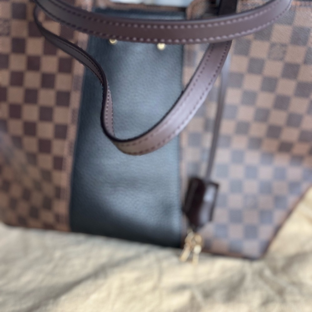 Louis Vuitton Damier Ebene Tote in Brown and Black - Picture 2 of 7